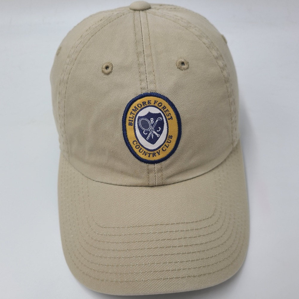 Biltmore Forest Country Club Hat Strapback American Needle Beige Golf Course Men